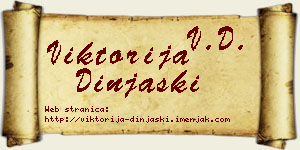 Viktorija Dinjaški vizit kartica